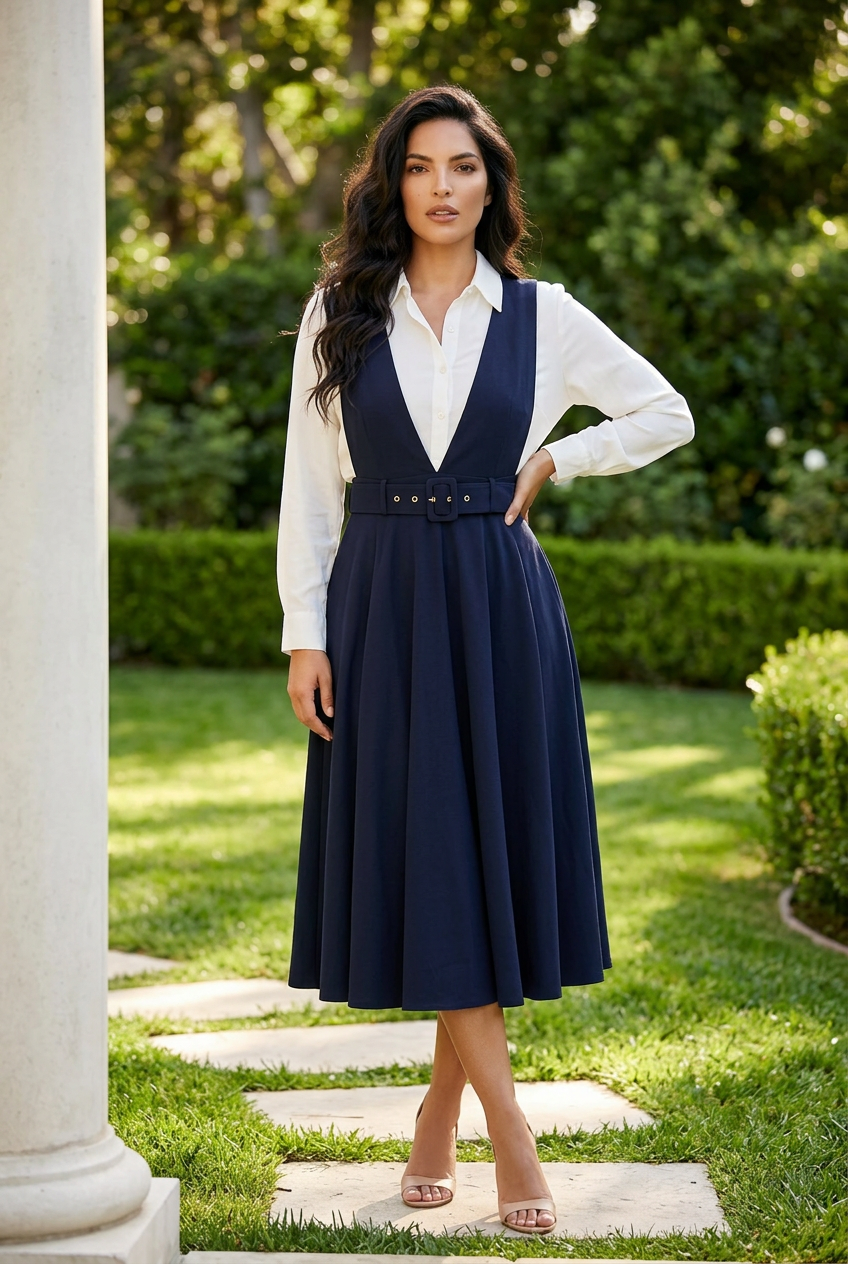Navy Blue Dress